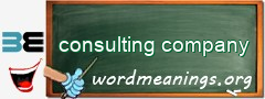 WordMeaning blackboard for consulting company